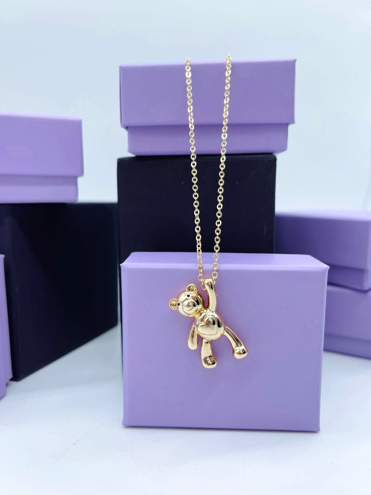 Collar osito con corazón