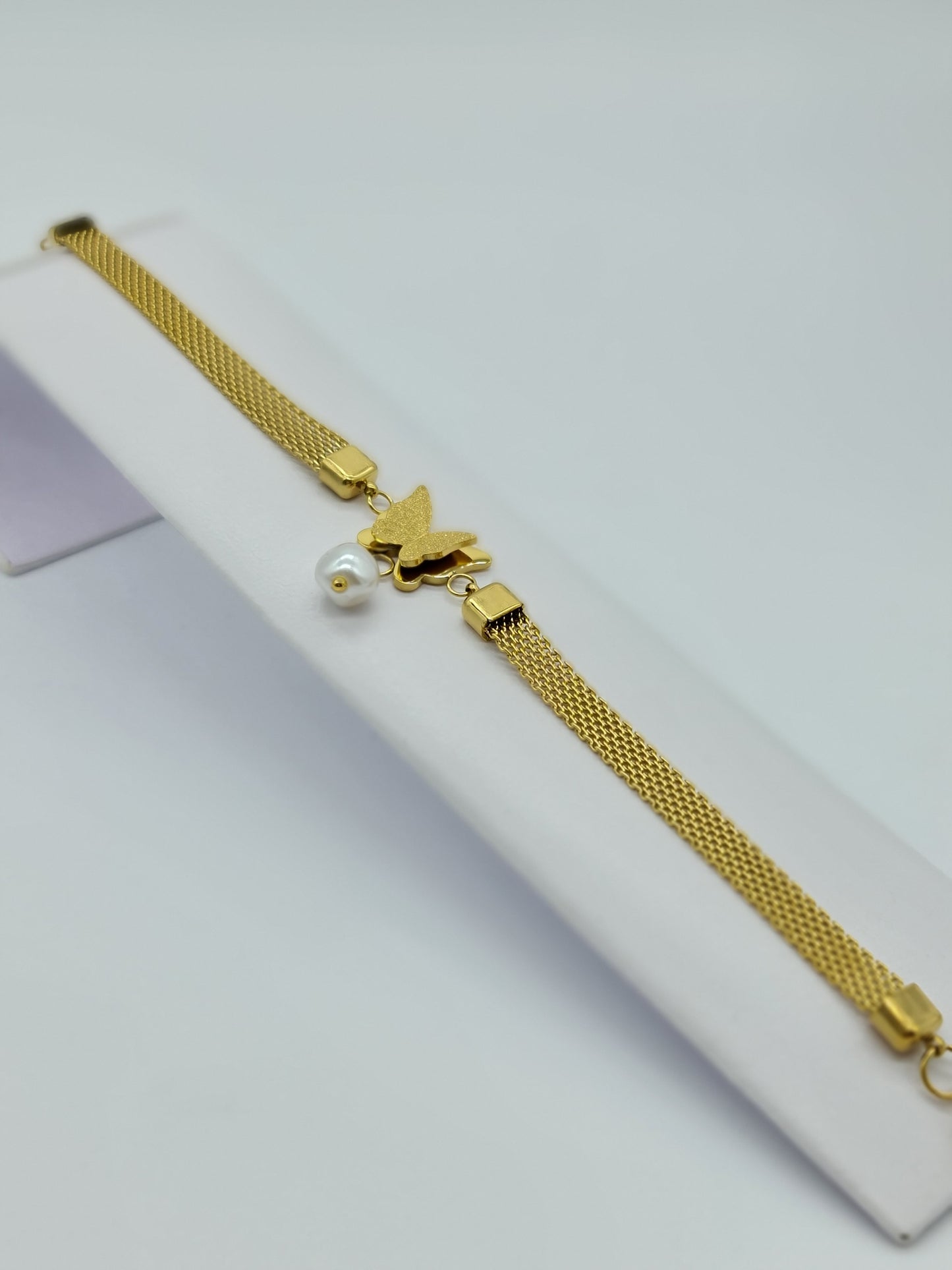 Set completo de joyería Mariposa perla