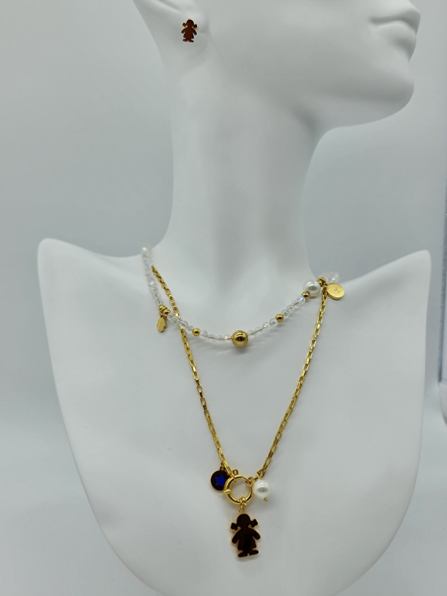 Juego collar y aretes Mi Niña