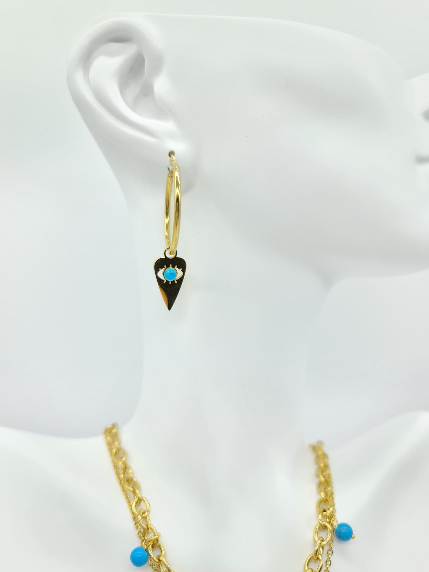 Set completo de joyería Ojo turco Azul Protección