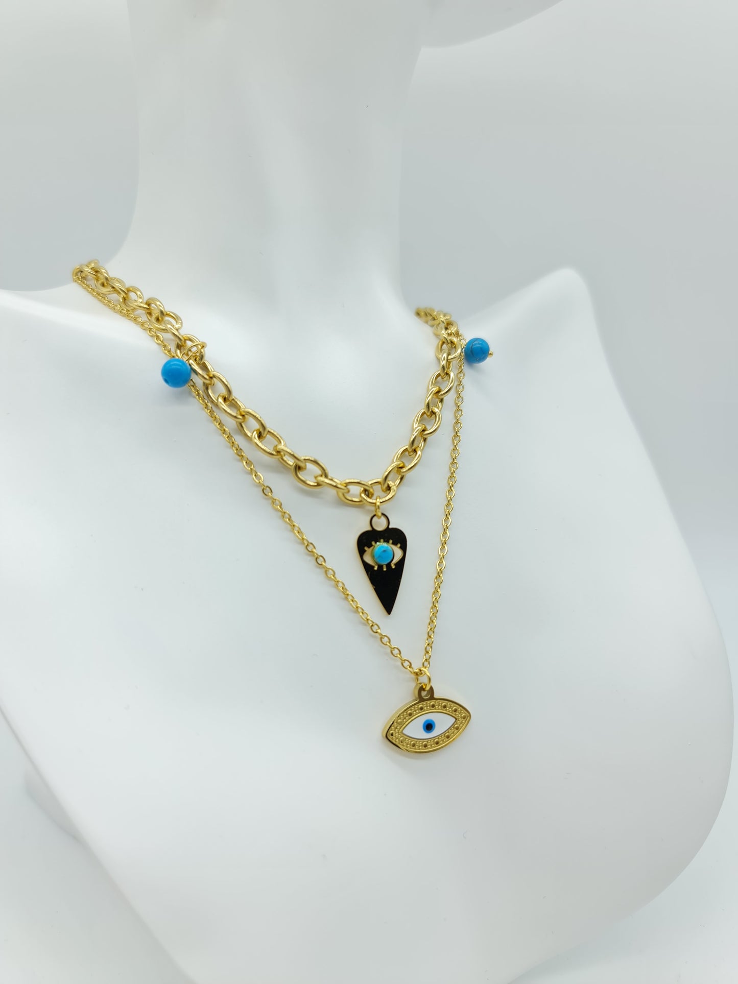 Set completo de joyería Ojo turco Azul Protección