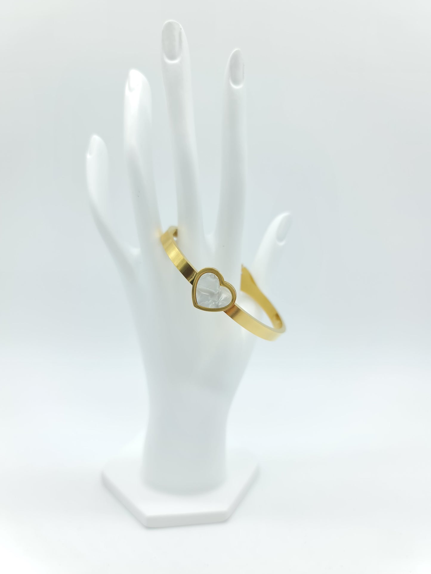 Set completo de joyería Corazón Madre perla