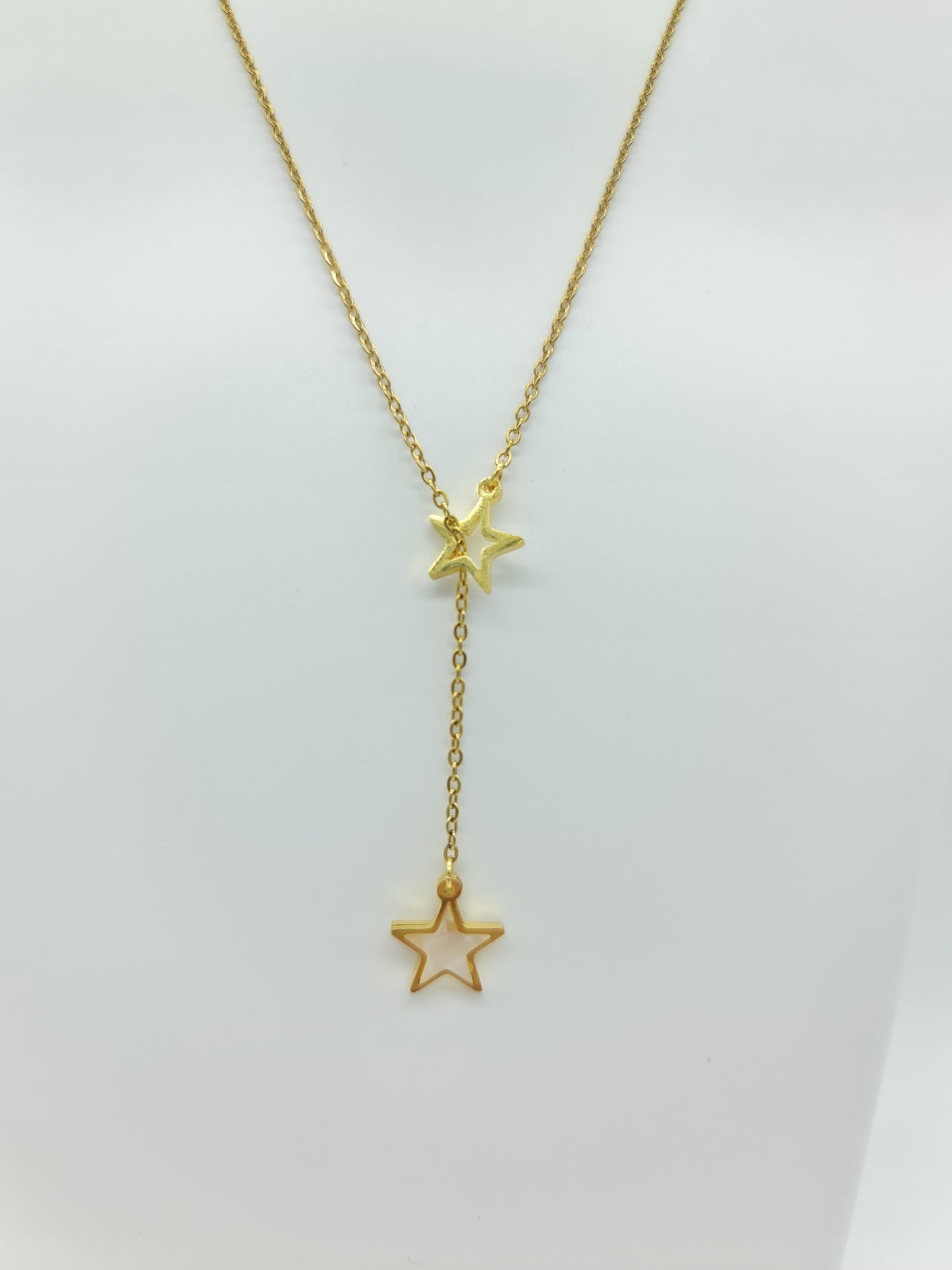 Set collar y aretes Estrella madre perla