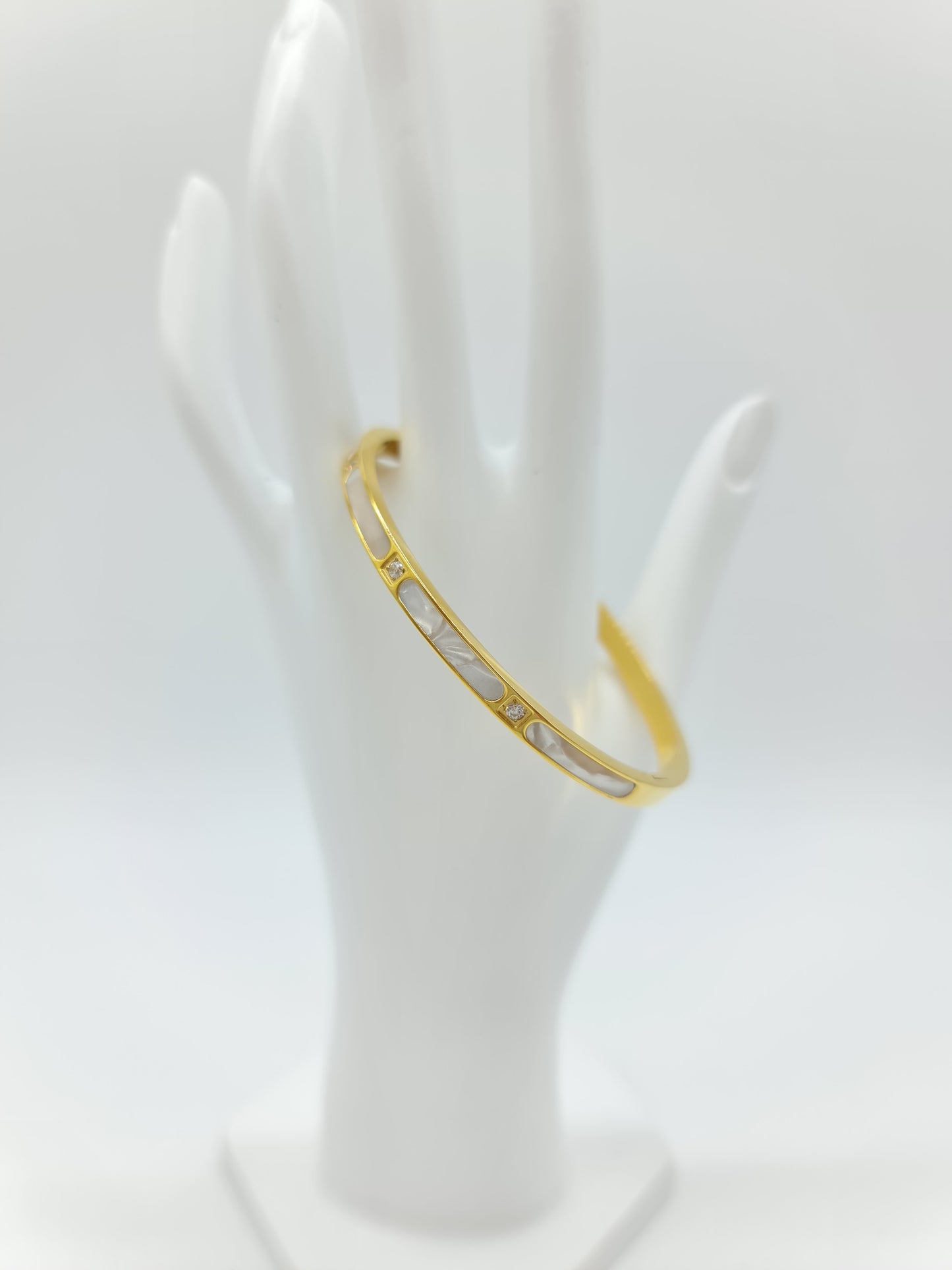 Brazalete Madre Perla Delgado