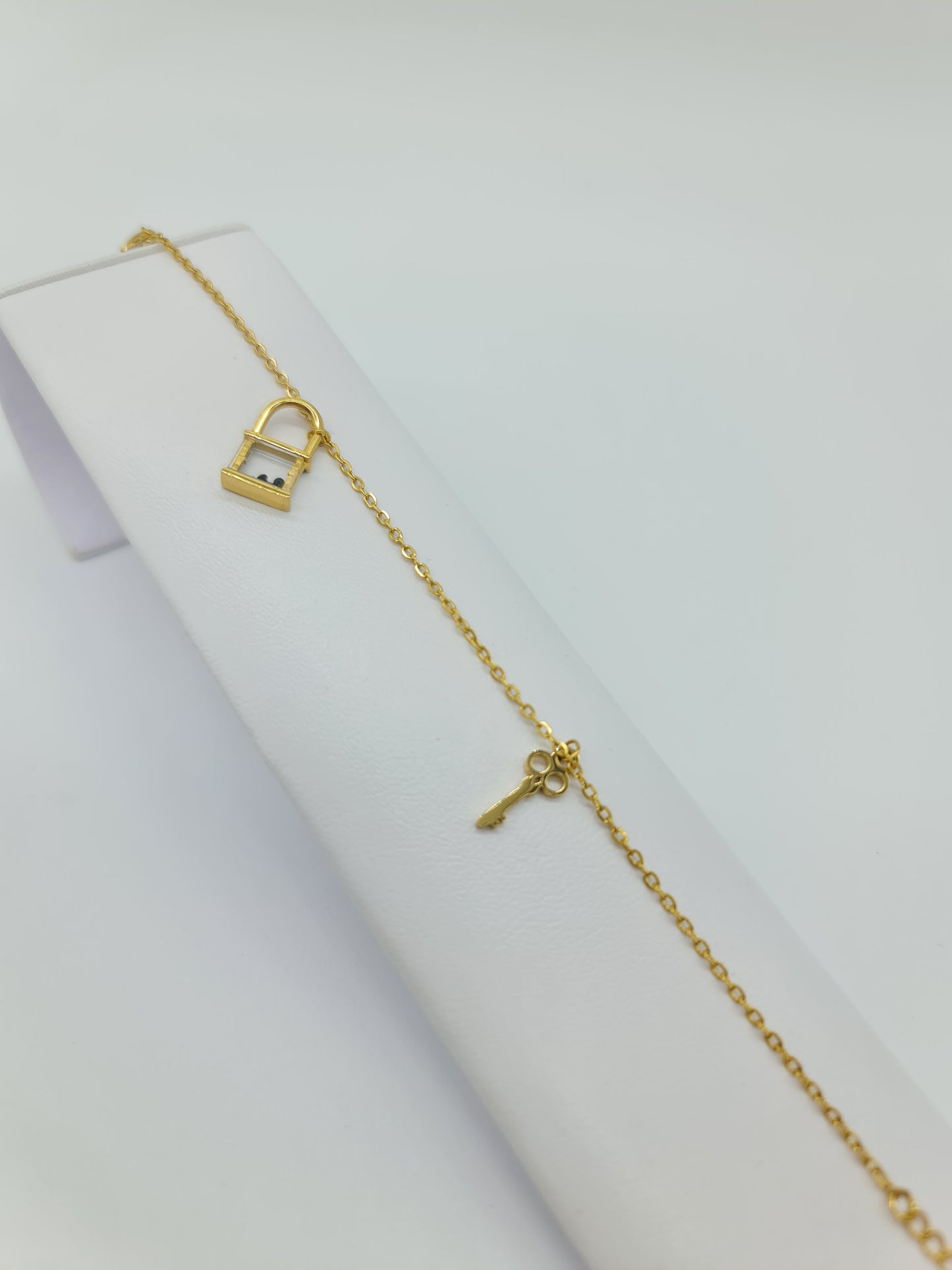 Pulsera Candado Cristal Llavero