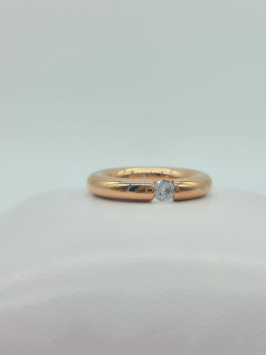 Anillo circular tipo Tous/Cristal