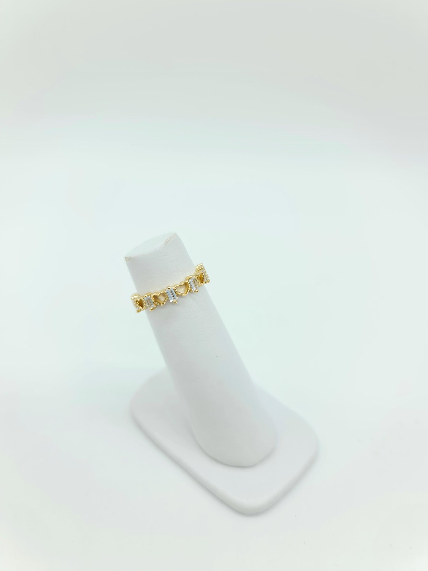 Anillo Princesa corazones y cristales