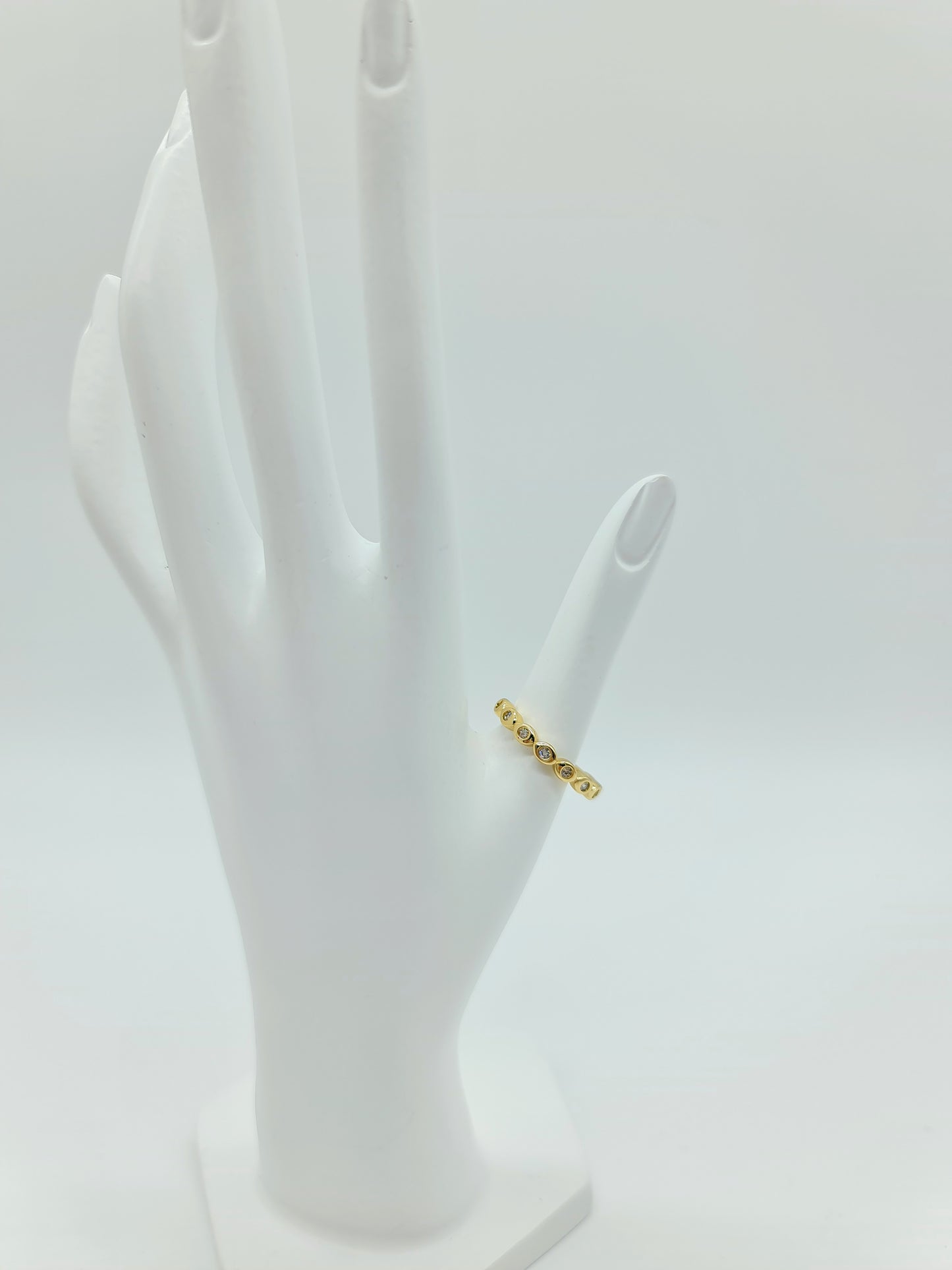 Anillo ojito turco en cristales