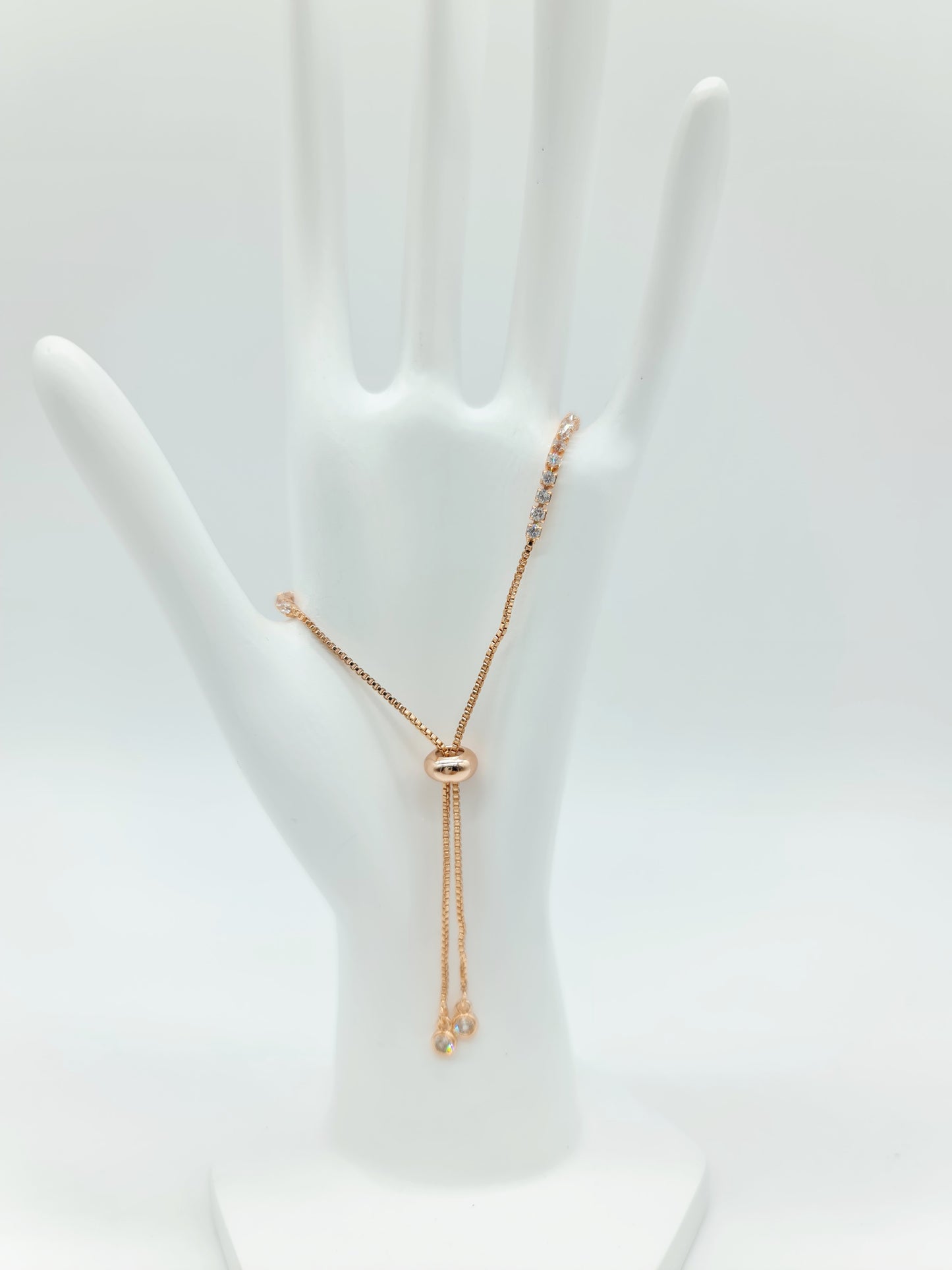 Pulsera ajustable con Perlas o cristales