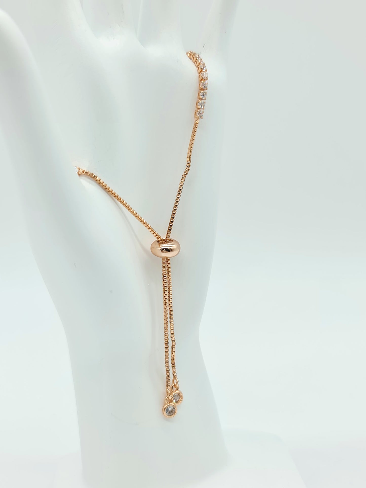 Pulsera ajustable con Perlas o cristales