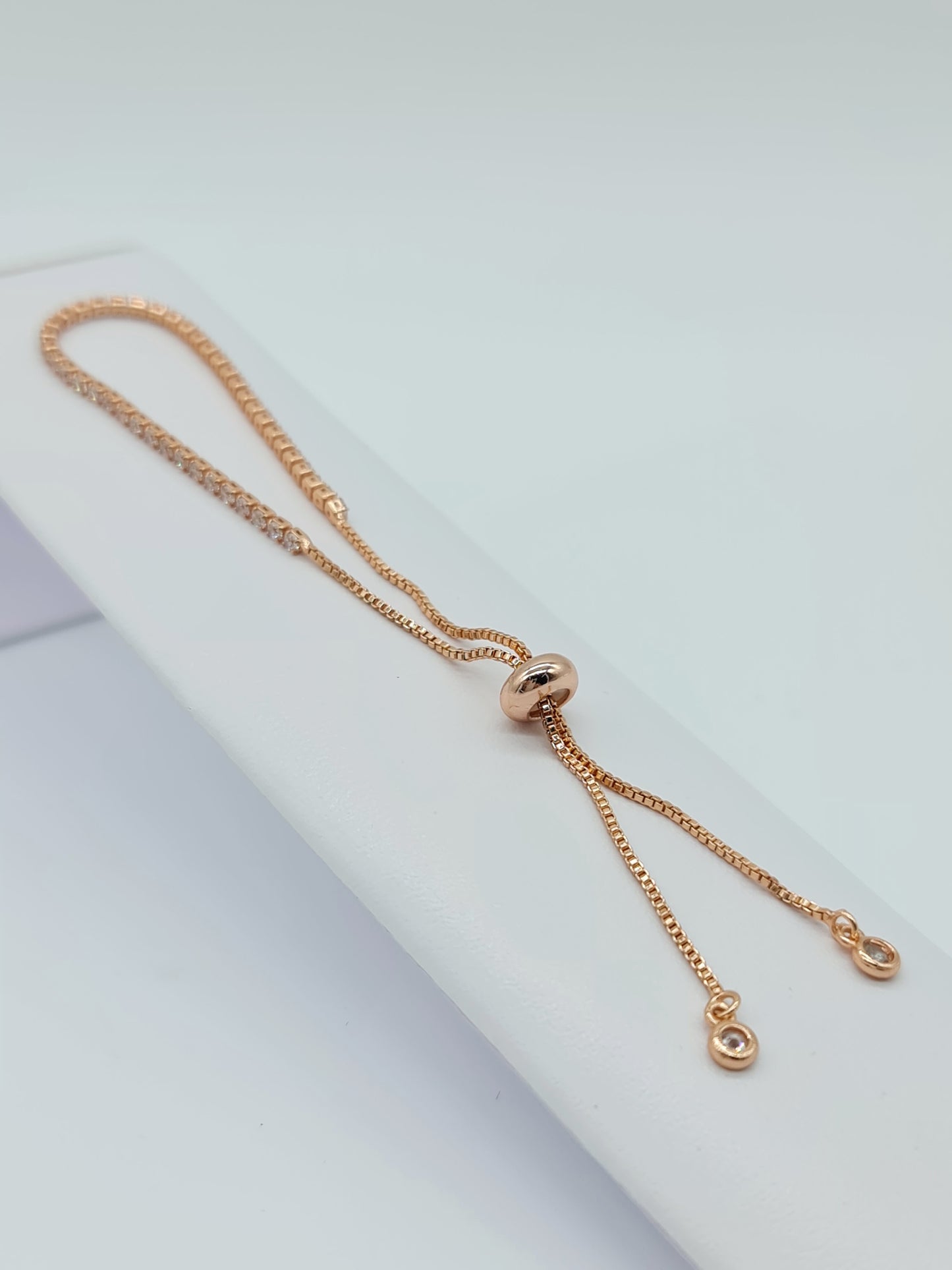 Pulsera ajustable con Perlas o cristales