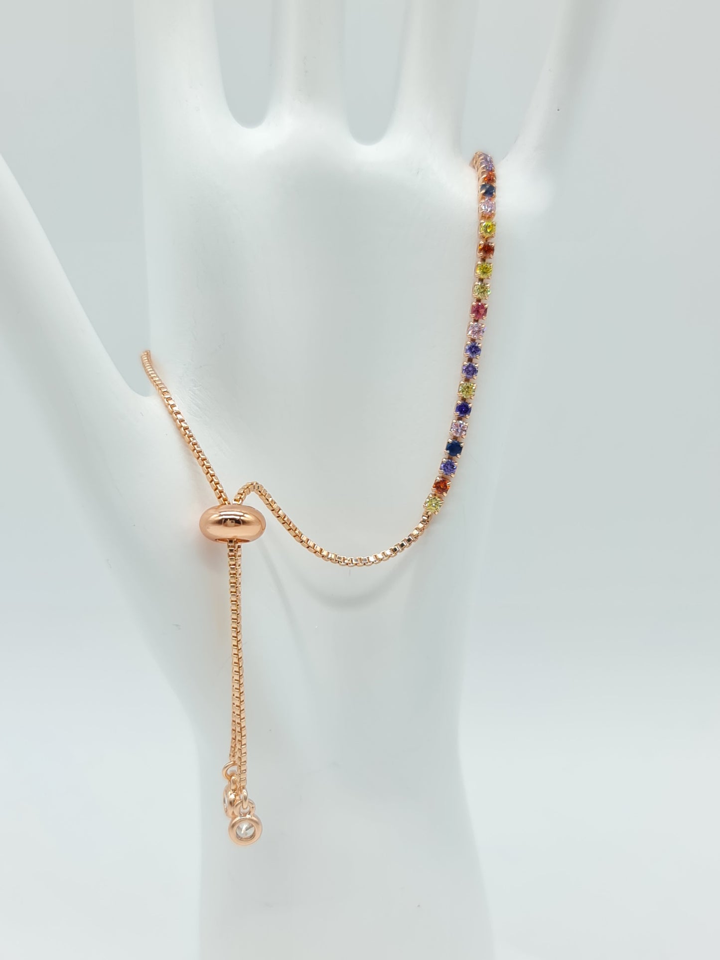 Pulsera ajustable con Perlas o cristales