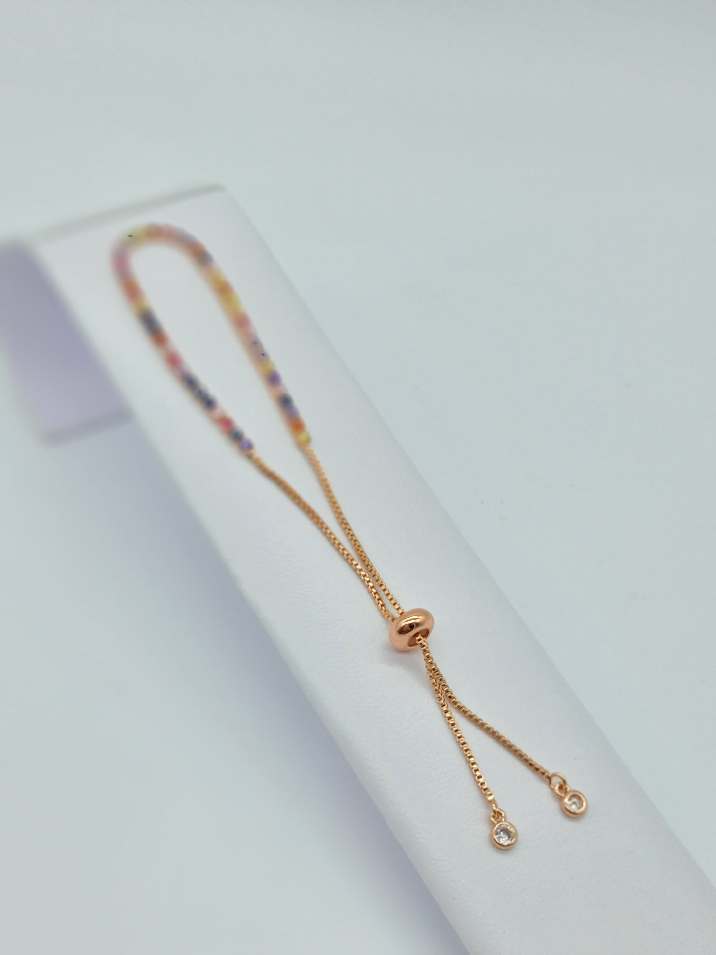 Pulsera ajustable con Perlas o cristales