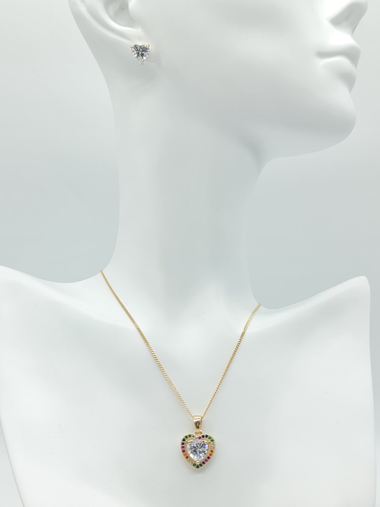 Juego collar corazon de Valentin