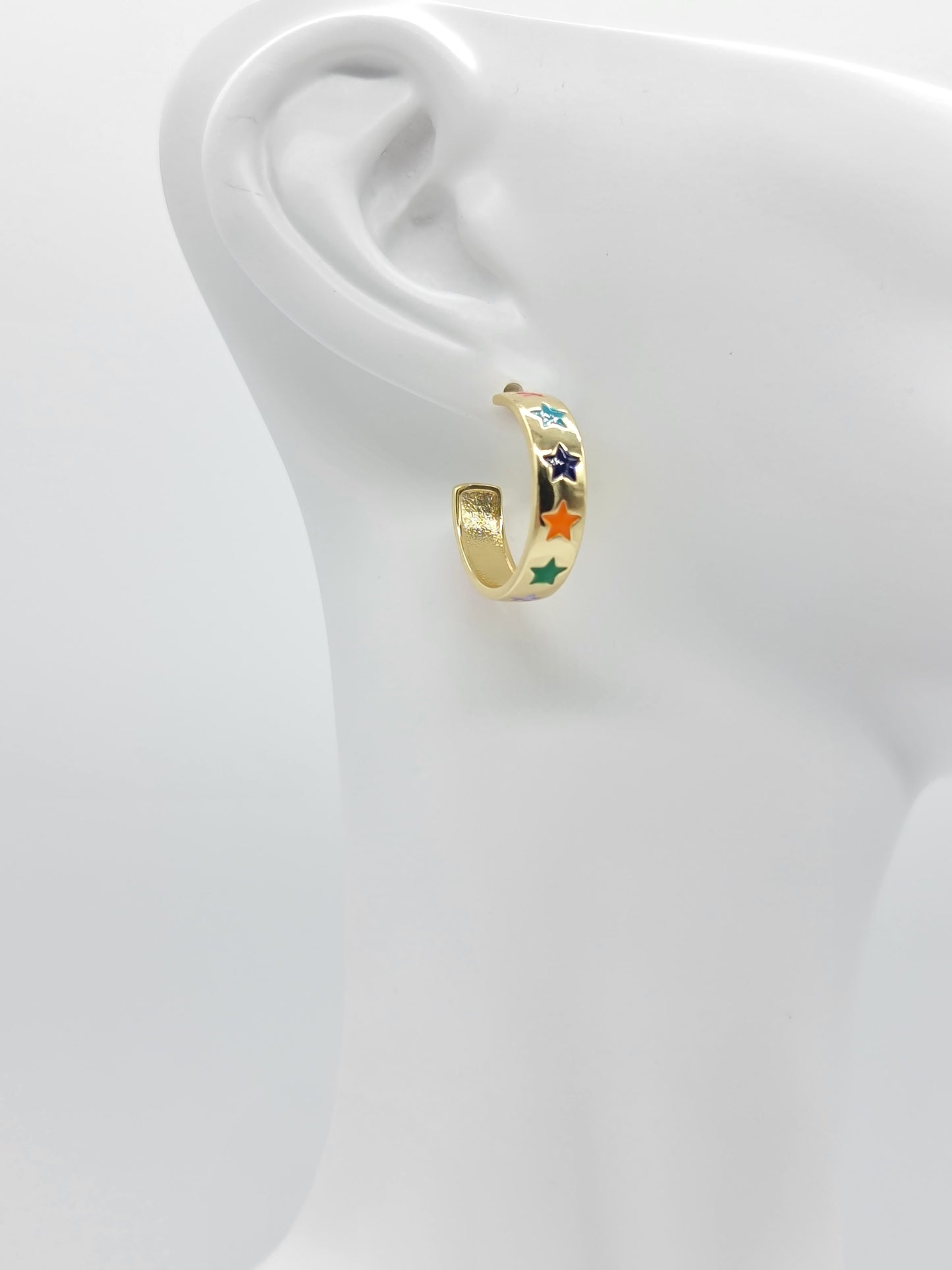 Arracadas chunky Stars Colors