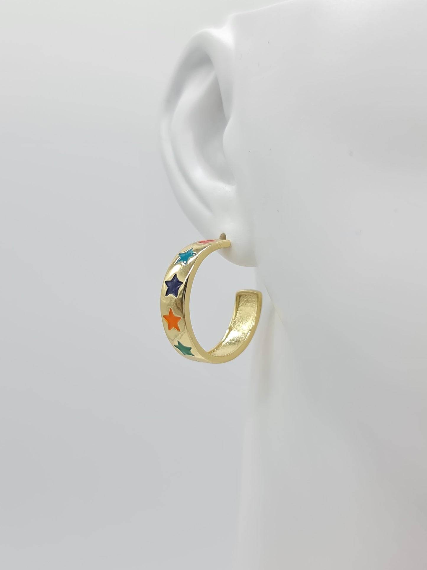 Arracadas chunky Stars Colors