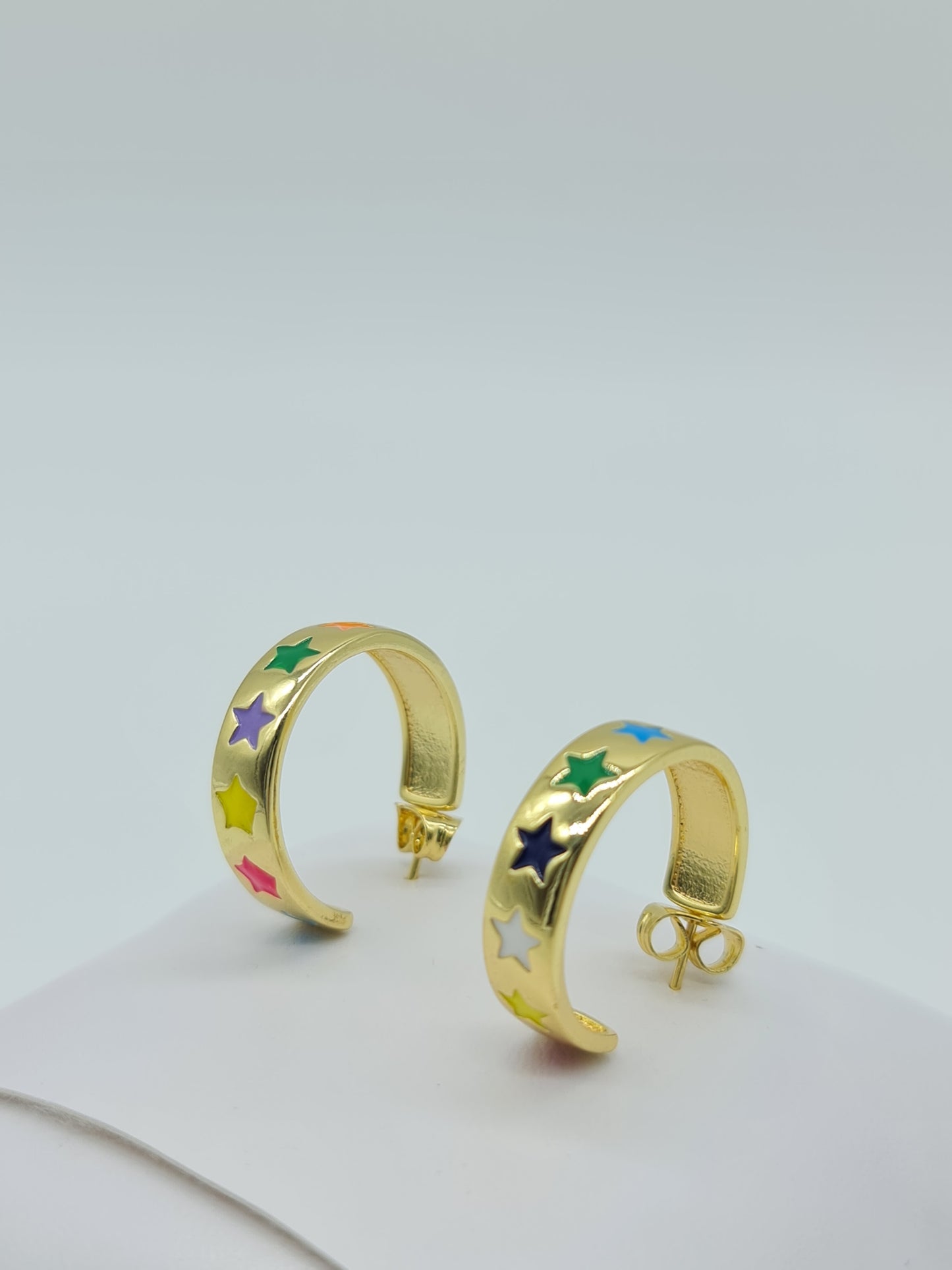 Arracadas chunky Stars Colors