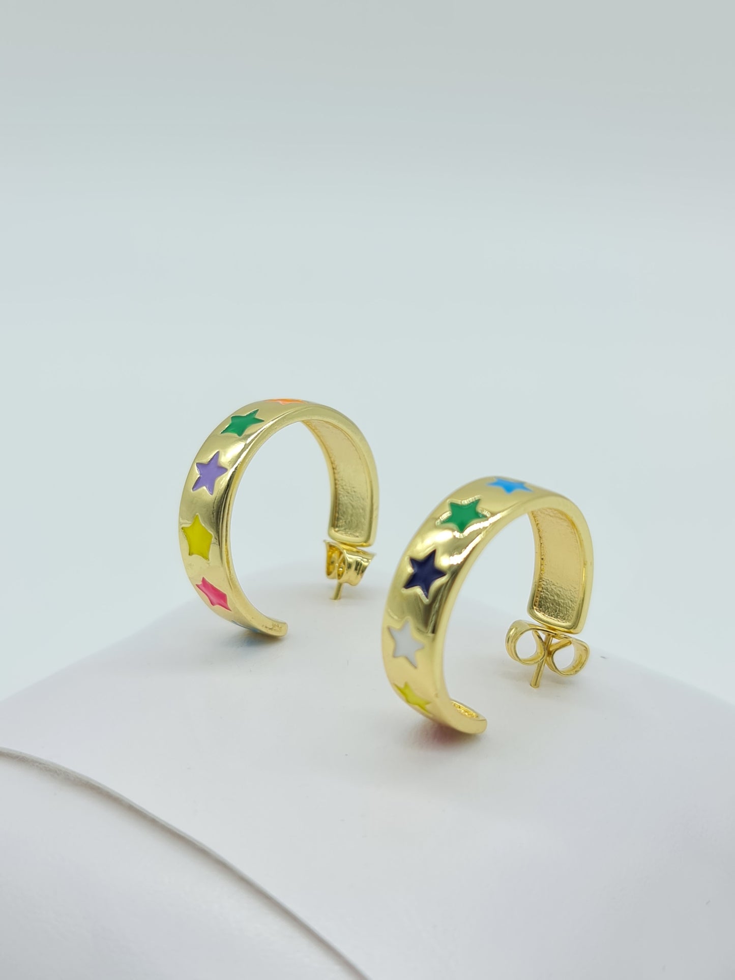 Arracadas chunky Stars Colors