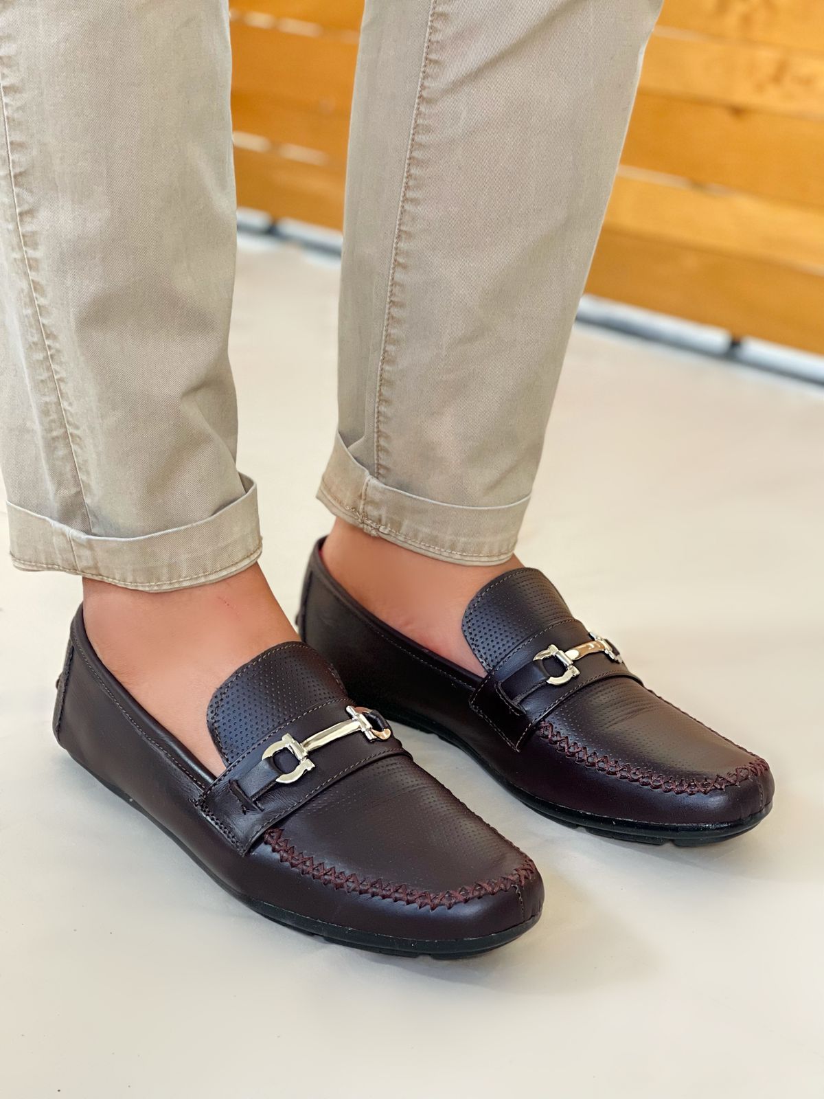 Mocasín 533 piel herraje