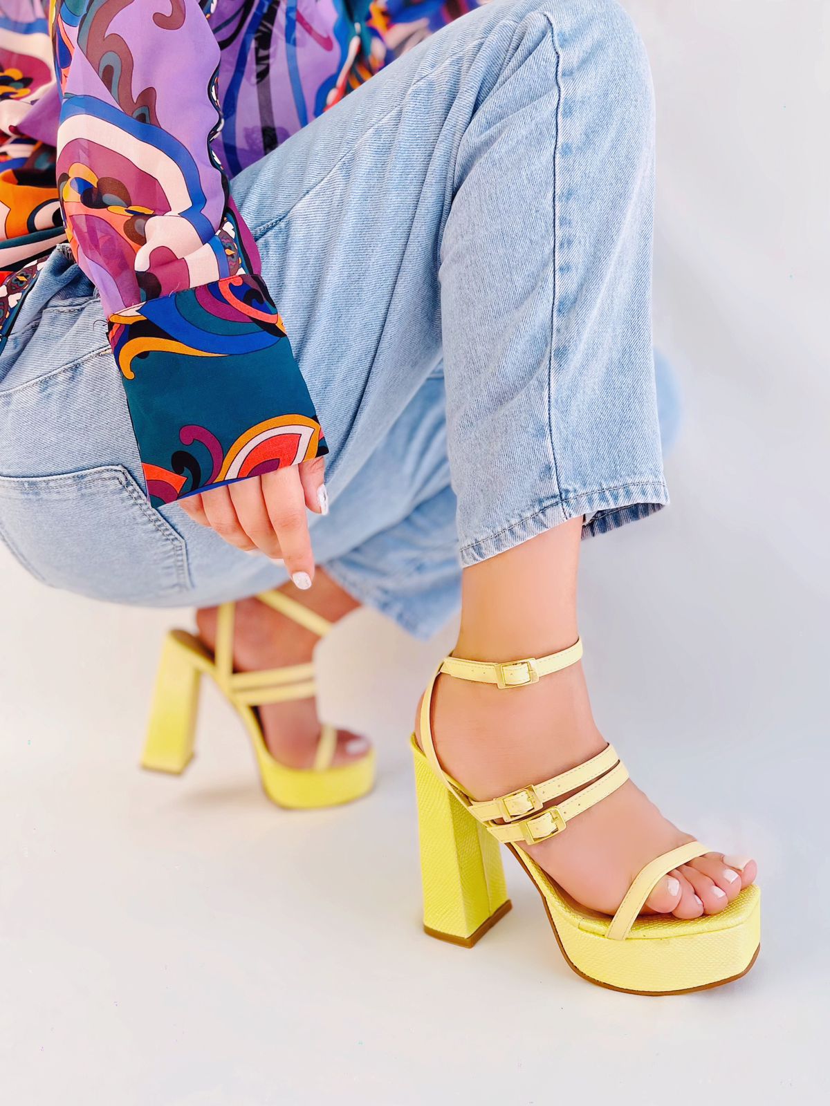 Plataforma Giselle hebillas