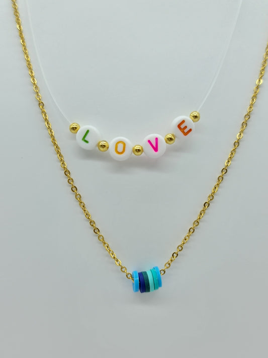 Collar Letras Love de colores