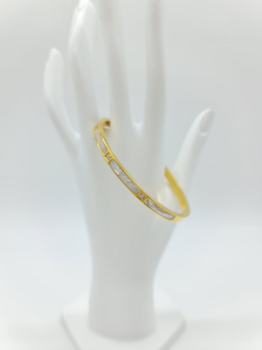 Brazalete Madre Perla Delgado