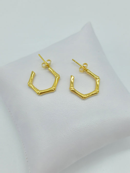 Arracadas geométrica Oro