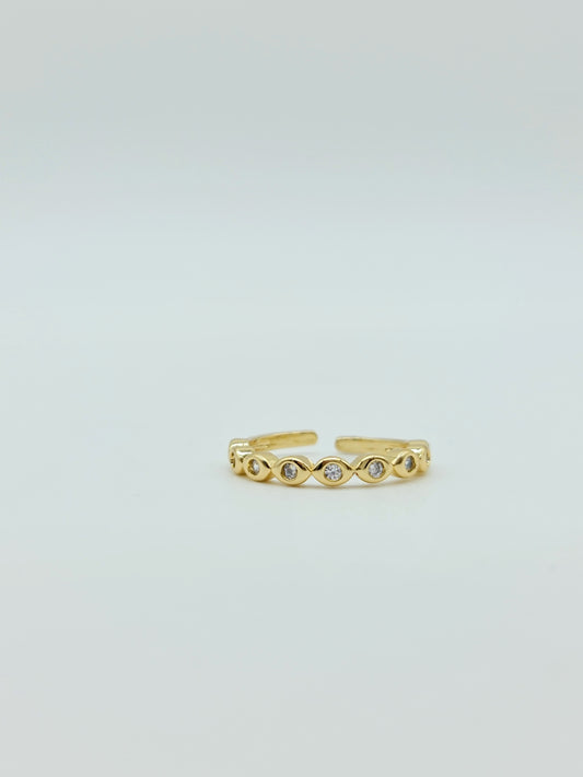 Anillo ojito turco en cristales